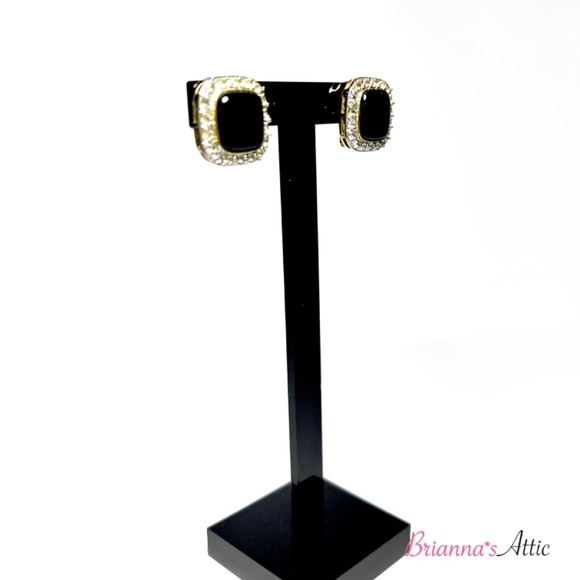 Elegant Rhinestone Decor Stud Earrings Daily Decoration For Women - Picture 4 of 8